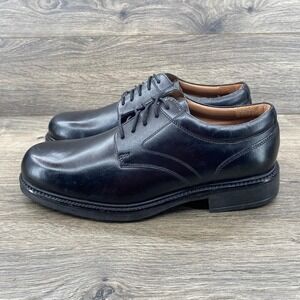 Covington Mens Black Leather Lined Oxford Dress Shoes Size 10 M